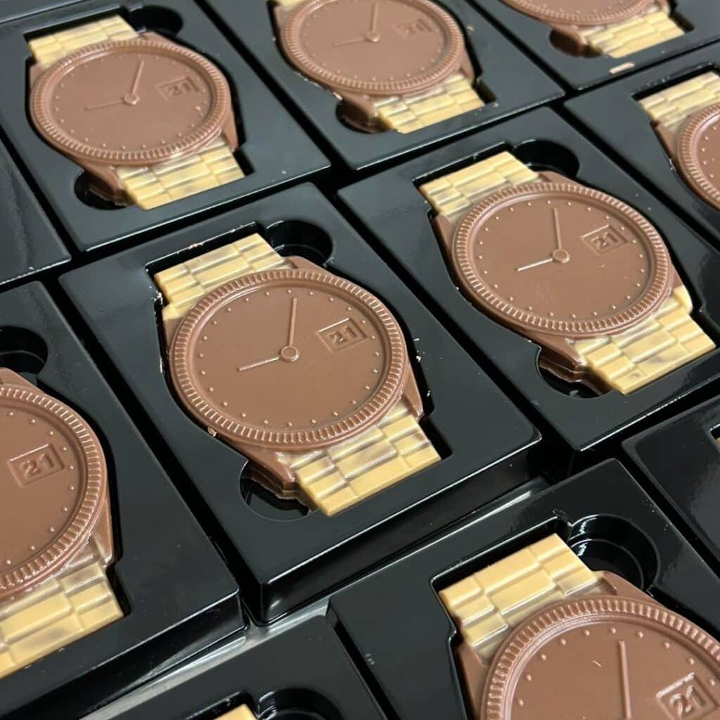 montres en chocolat