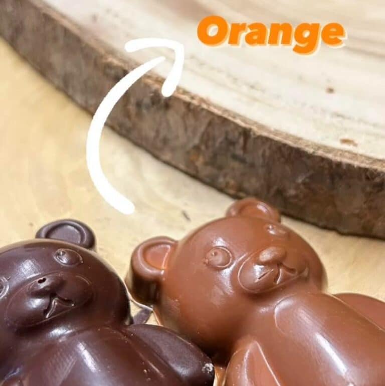 ourson chocolat orange