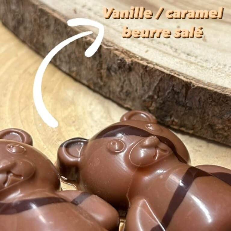 ourson chocolat vanille caramel beurre salé