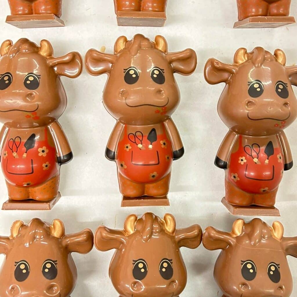 vaches en chocolat