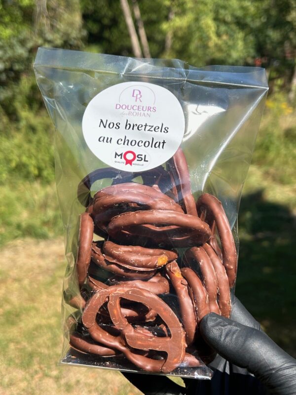 Nos Bretzels enrobés de chocolat